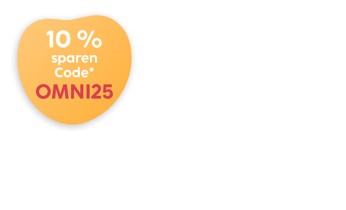 Aktion: Du erhältst 10 % Rabatt auf Aktionsprodukte von OmniBiotic mit dem Code OMNI25
